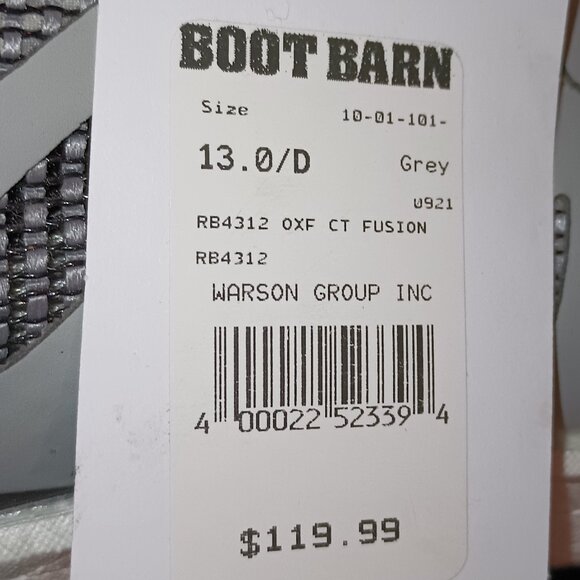 NEW Reebok Men's Fusion Flexweave Safety Toe Athletic Work Shoe 13M - Picture 10 of 11